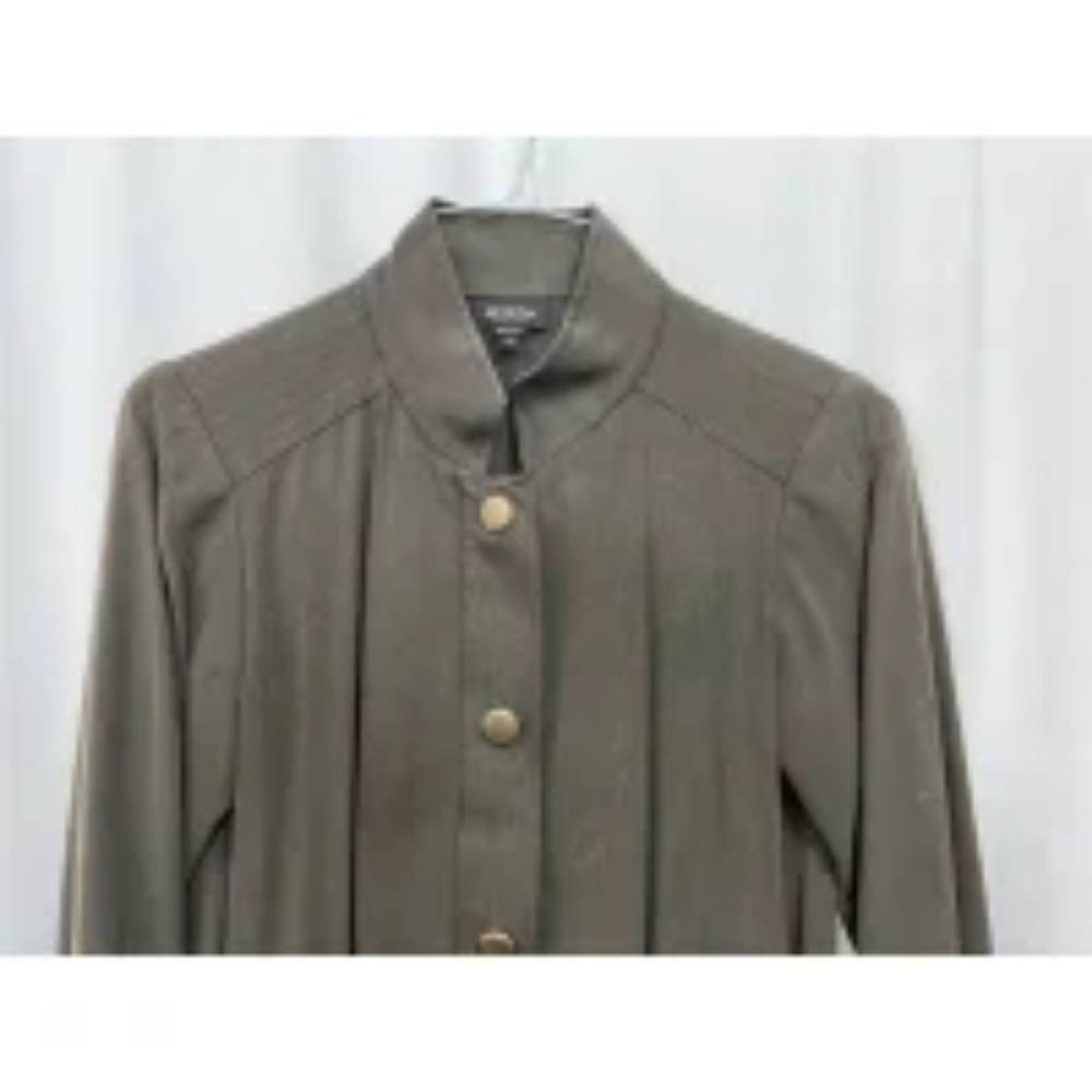 Worth New York Olive Brown Utility Army Jacket Women's Size XP